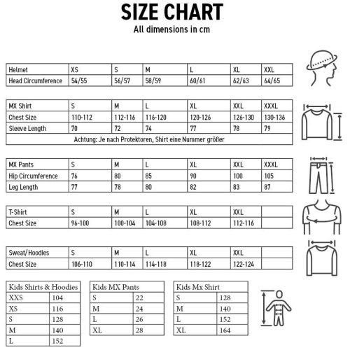 Size Chart Kini